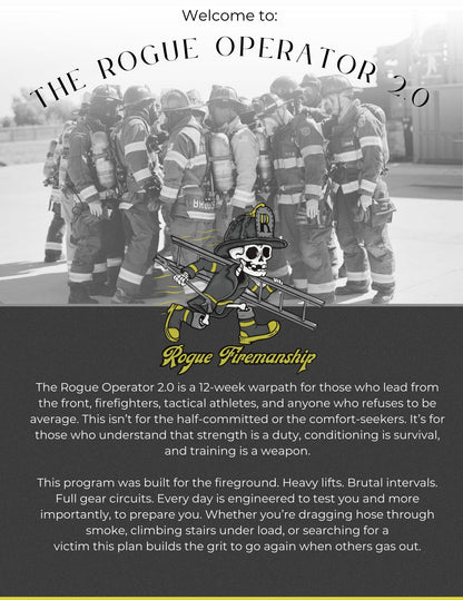 Rogue Operator Rogue Operator 2.0 — 12-Week Firefighter Fitness Program – Rogue ...