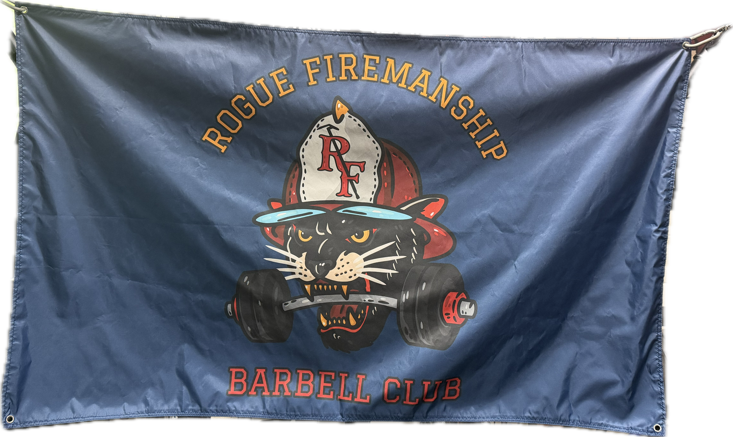 Barbell Club Flag Horizontal