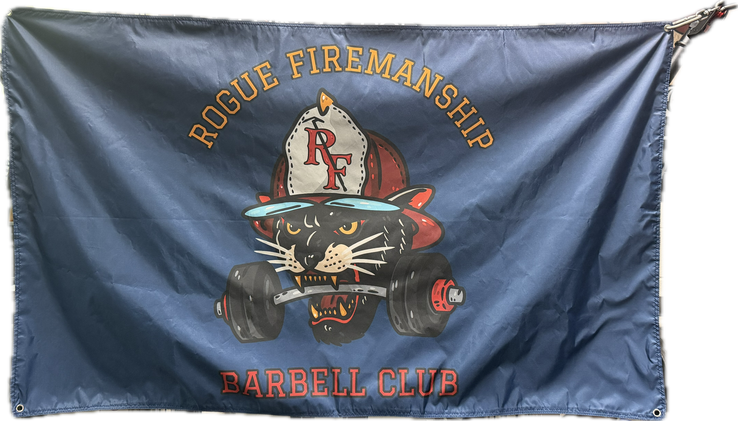 Barbell Club Flag Horizontal