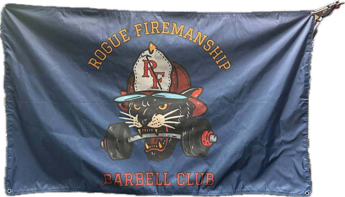 Barbell Club Flag Horizontal – Rogue Firemanship