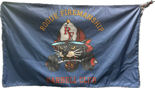 Barbell Club Flag Horizontal